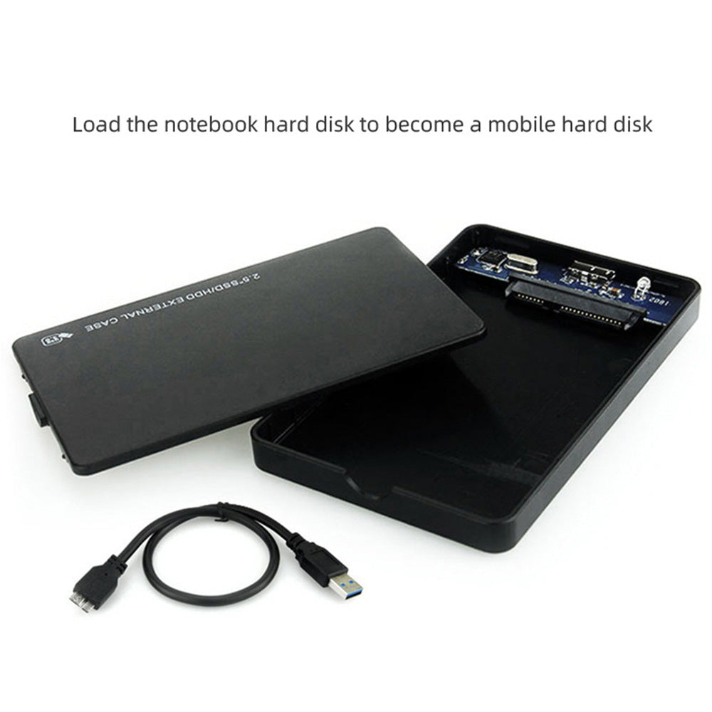 U25 2.5 inch SSD USB3.0 External Hard Drive Enclosure Hard Disk Box Compatible with 2.5-inch SATA Hard Disk