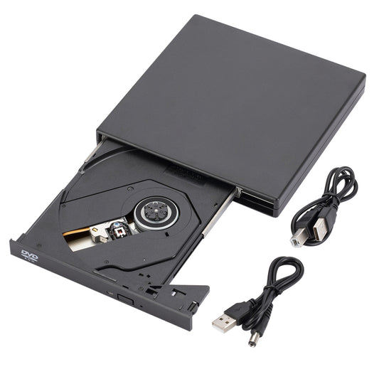 033 External 8x DVD CD Drive USB 2.0 Portable CD DVD Drive Rewriter Burner Writer Compatible with Laptop Desktop PC