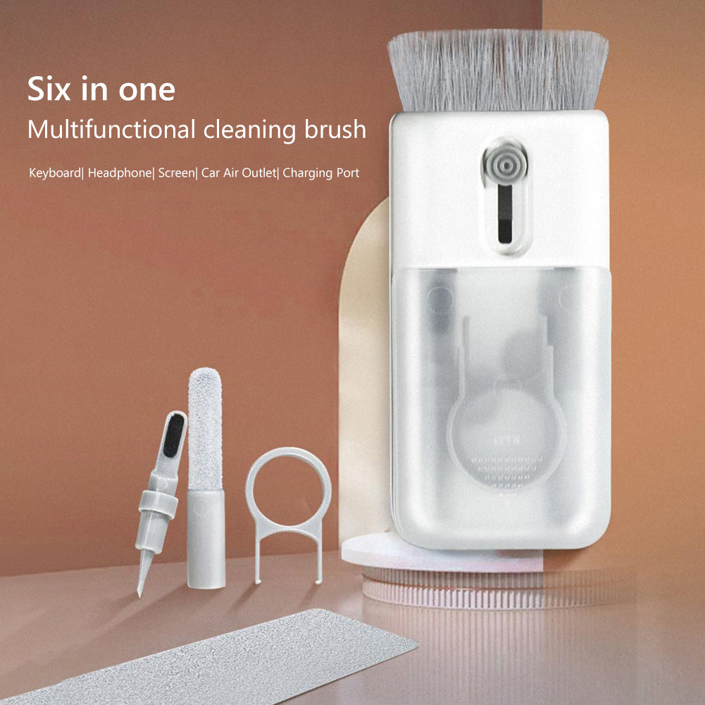 Bluetooth Headset Keyboard Cleaning Tools Kit Dust Removal Pen Brush Wipe Cloth Key Puller Set