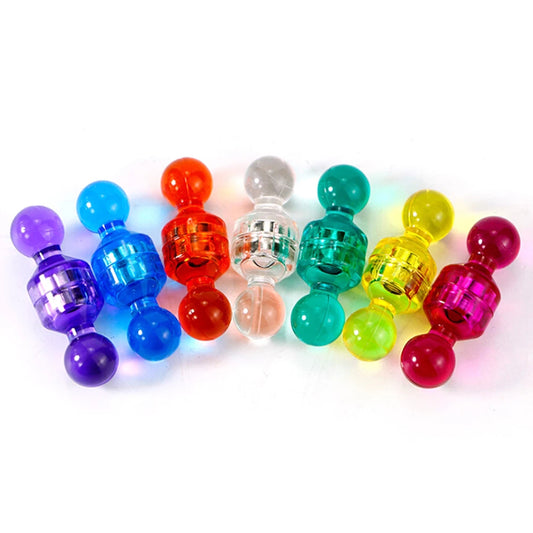 10PCS/Pack Assorted Color Magnetic Push Pins for Maps Whiteboards Refrigerators (Color Random)