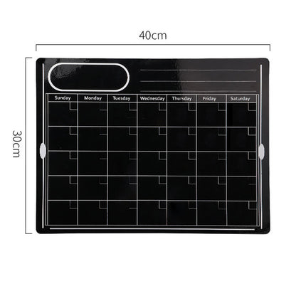 Erasable Refrigerator Magnetic Calendar Planner Memo Refrigerator Sticker Message Board