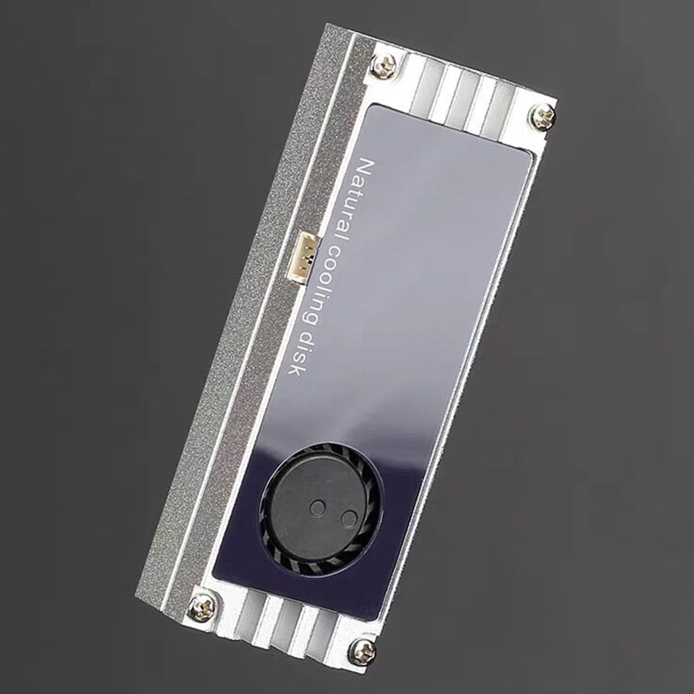 M.2 SSD Heatsink Cooler Temperature Digital Display Cooling Plate with Cooling Fan Dissipation Radiator