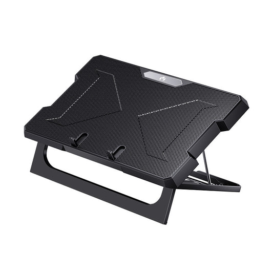 MCHOSE CR169 Laptop Cooler Cooling Pad Portable Height Adjustable Laptop Cooling Fan Stand Holder Riser Compatible with MacBook Air Pro Dell HP Laptop Notebook Under 18''