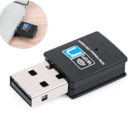 300Mbps Wireless 802.11N USB Wifi Receiving Adapter