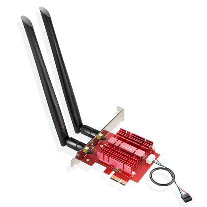 EDUP PCI-E 3000 Megabit Wifi 6 E-sports Intel AX200+ Bluetooth 5.1 Dual-band Wireless Network Card