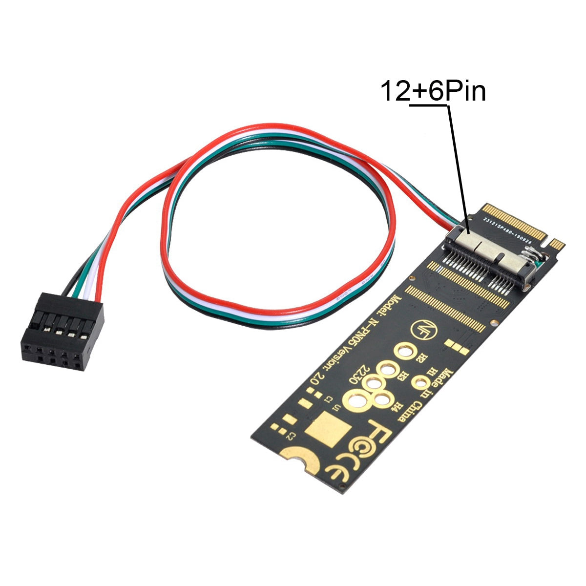 EP-001 NGFF M-key NVME to PC Wireless Network Adapter Card BCM94331CSAX BCM94360CS BCM943602CS WiFi Card to M.2 NGFF Key-M NVME SSD Adapter