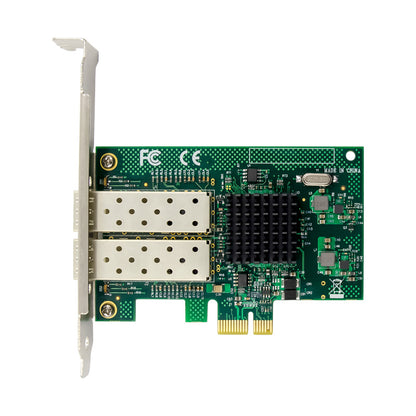 82576EB PCI-E X1 Gigabit Dual Port Ethernet SFP Fiber Optic Network Card Server Controller Adapter