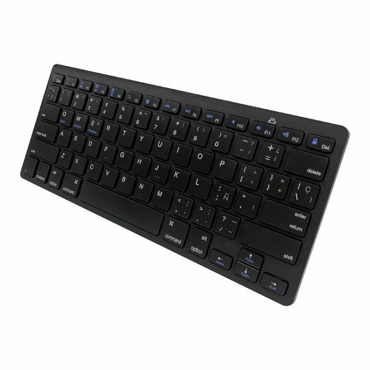 [Spanish Version] X5 78-Key Ultra Thin Wireless Bluetooth Keyboard Portable Gamer Keyboard for iPad iPhone - Black