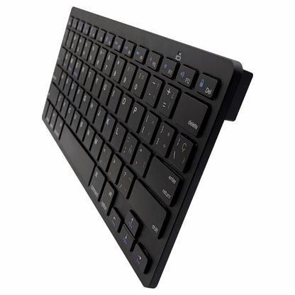 [Spanish Version] X5 78-Key Ultra Thin Wireless Bluetooth Keyboard Portable Gamer Keyboard for iPad iPhone - Black