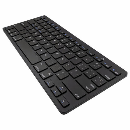 [Spanish Version] X5 78-Key Ultra Thin Wireless Bluetooth Keyboard Portable Gamer Keyboard for iPad iPhone - Black