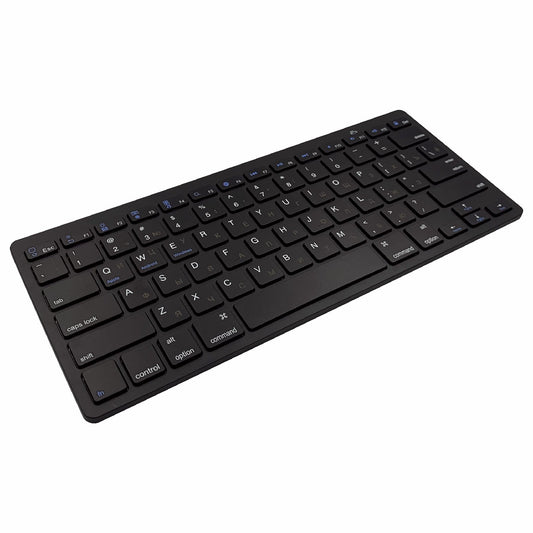 [Russian Version] X5 78-Key Ultra Thin Soft Touch Wireless Bluetooth Keyboard for iPad iPhone - Black