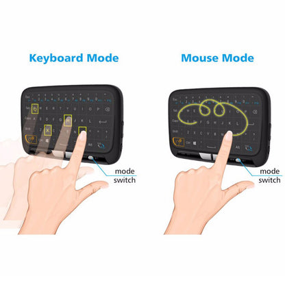 H18 2.4G Mini Wireless Virtual keyboard with QWERTY Touch Pad for Smart TVs/PS3/Set-Top Boxes