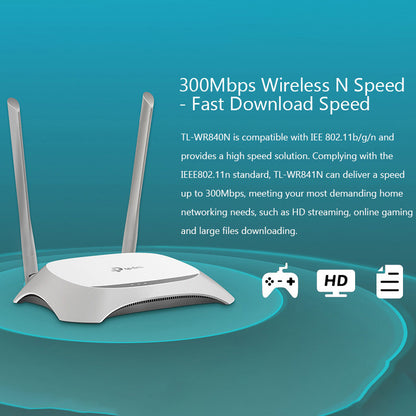 TP-LINK WDR841 300Mbps 2.4G WiFi Extender Repeater Wireless Network Signal Booster Router