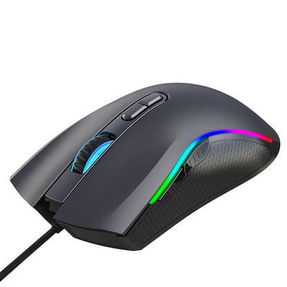 HXSJ A869RGB (Upgrade Version) Macro Definition RGB Luminous Game Playing Mouse