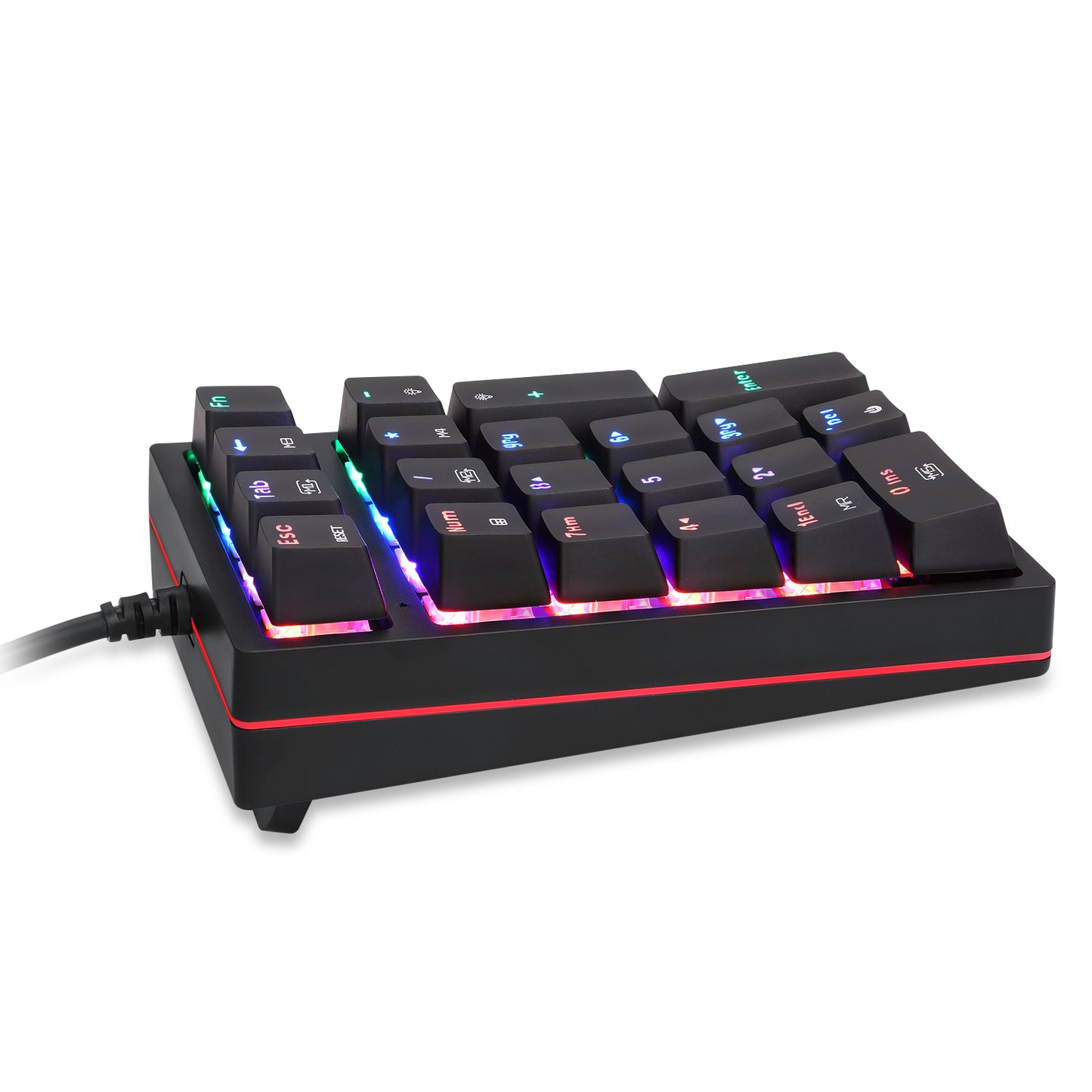 MOTOSPEED K24 RGB Backlight USB Wired Mechanical Numeric Keypad 21 Keys Numpad