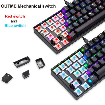 MOTOSPEED CK61 RGB Mechanical Gaming Keyboard 61 Keys Keyboard Blue Switch