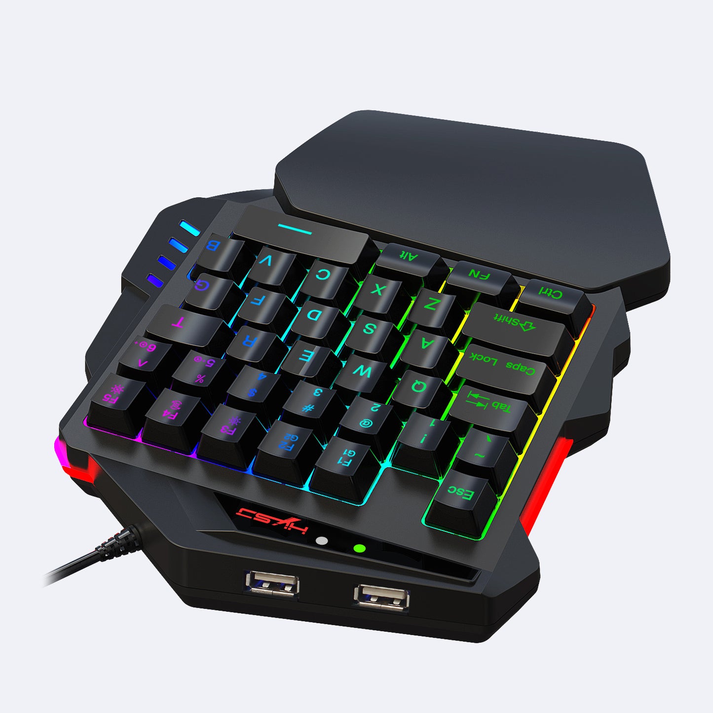 HXSJ V500 35 Keys One Handed Gaming Keyboard RGB Backlit Keyboard