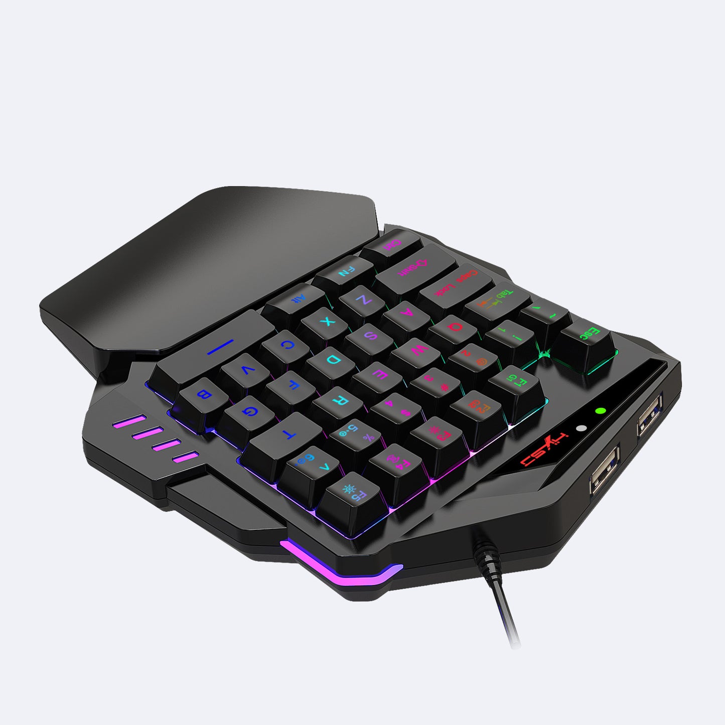 HXSJ V500 35 Keys One Handed Gaming Keyboard RGB Backlit Keyboard