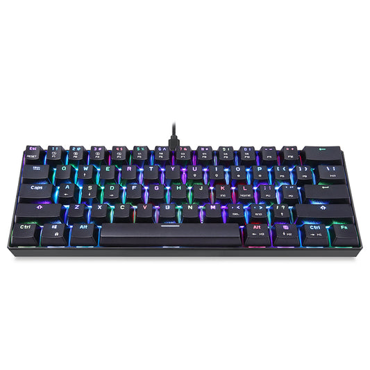 MOTOSPEED CK61 Gaming Mechanical Keyboard USB Wired 61-key RGB LED Backlight for PC Computer Gamer