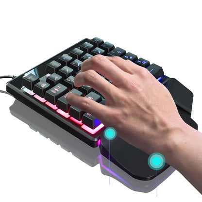 JX200 One-handed Mechanical Gaming Keyboard Electronic Sports Keyboard