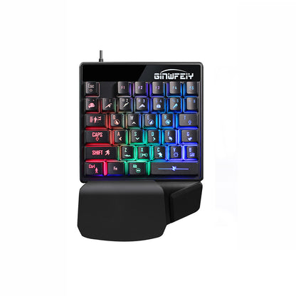 JX200 One-handed Mechanical Gaming Keyboard Electronic Sports Keyboard