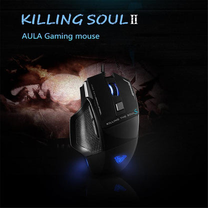 AULA Killing Soul II Backlight USB Wired 7 Buttons Computer Laptop Gaming Mouse