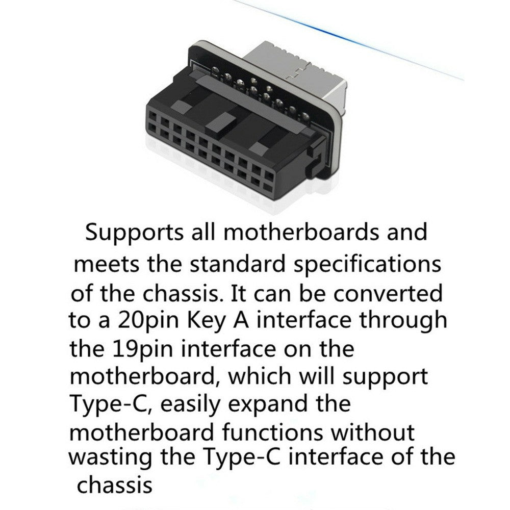 PH73S USB3.0 19P/20P to Type-E Vertical Motherboard Adapter Chassis Front Type-C Plug-in Port