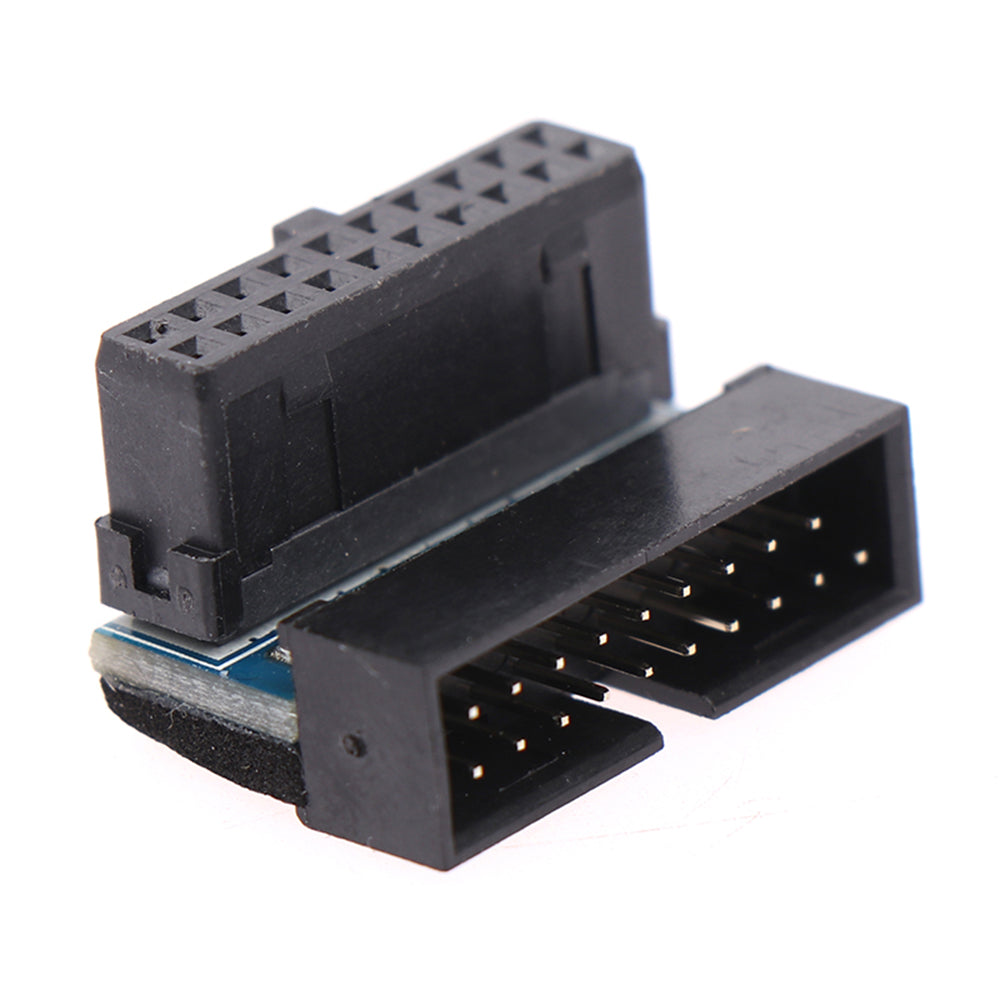 PH19A Desktop Computer Motherboard USB3.0 19Pin/20Pin Vertical Pin Socket Adapter Down Angled 90 Degree