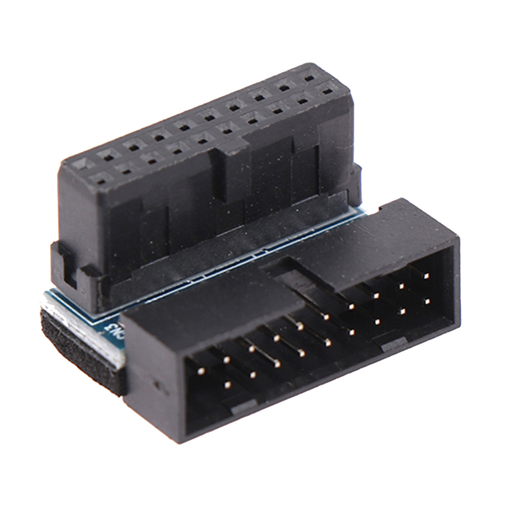 PH19B Desktop Computer Motherboard USB3.0 19Pin/20Pin Vertical Pin Socket Adapter Up Angled 90 Degree