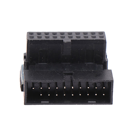 PH19B Desktop Computer Motherboard USB3.0 19Pin/20Pin Vertical Pin Socket Adapter Up Angled 90 Degree