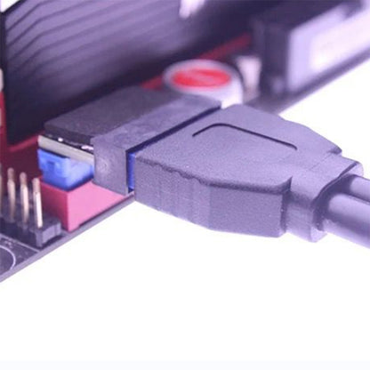 PH19B Desktop Computer Motherboard USB3.0 19Pin/20Pin Vertical Pin Socket Adapter Up Angled 90 Degree