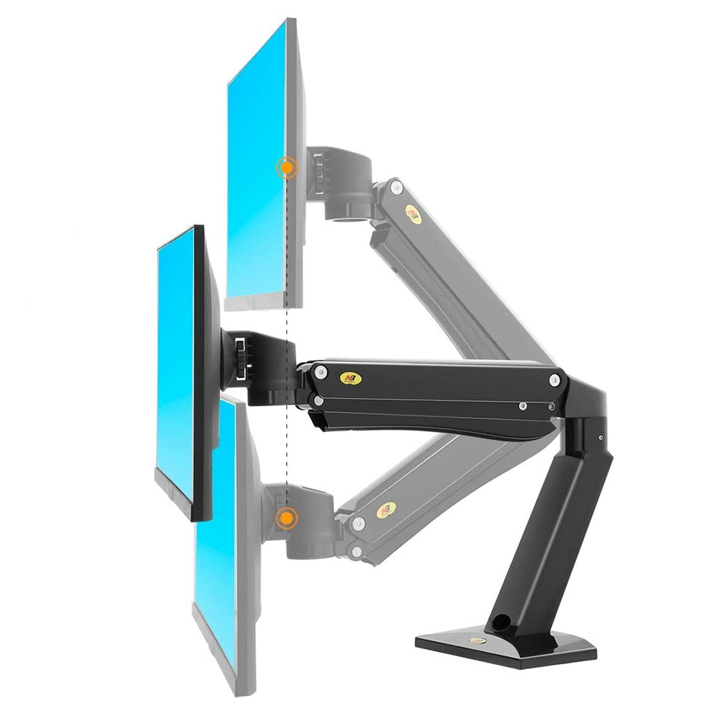 NORTH BAYOU NB45 Desktop Adjustable 24-42 inch Computer Monitor Holder Support Arm Bracket