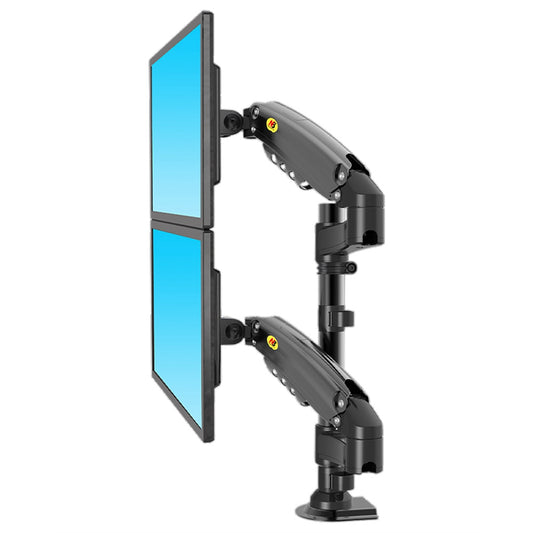 NORTH BAYOU H180 22-32 inch Dual Screen Computer Monitor Adjustable Holder Desktop Support Arm Bracket