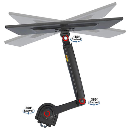 NORTH BAYOU H180 22-32 inch Dual Screen Computer Monitor Adjustable Holder Desktop Support Arm Bracket