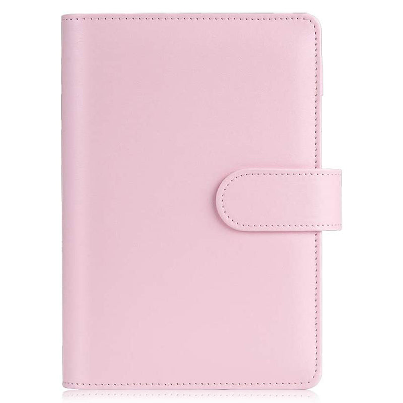 A6 Size 6-Ring PU Leather Notebook Binder Cover Magnetic Closure Planner Journal Binder Shell