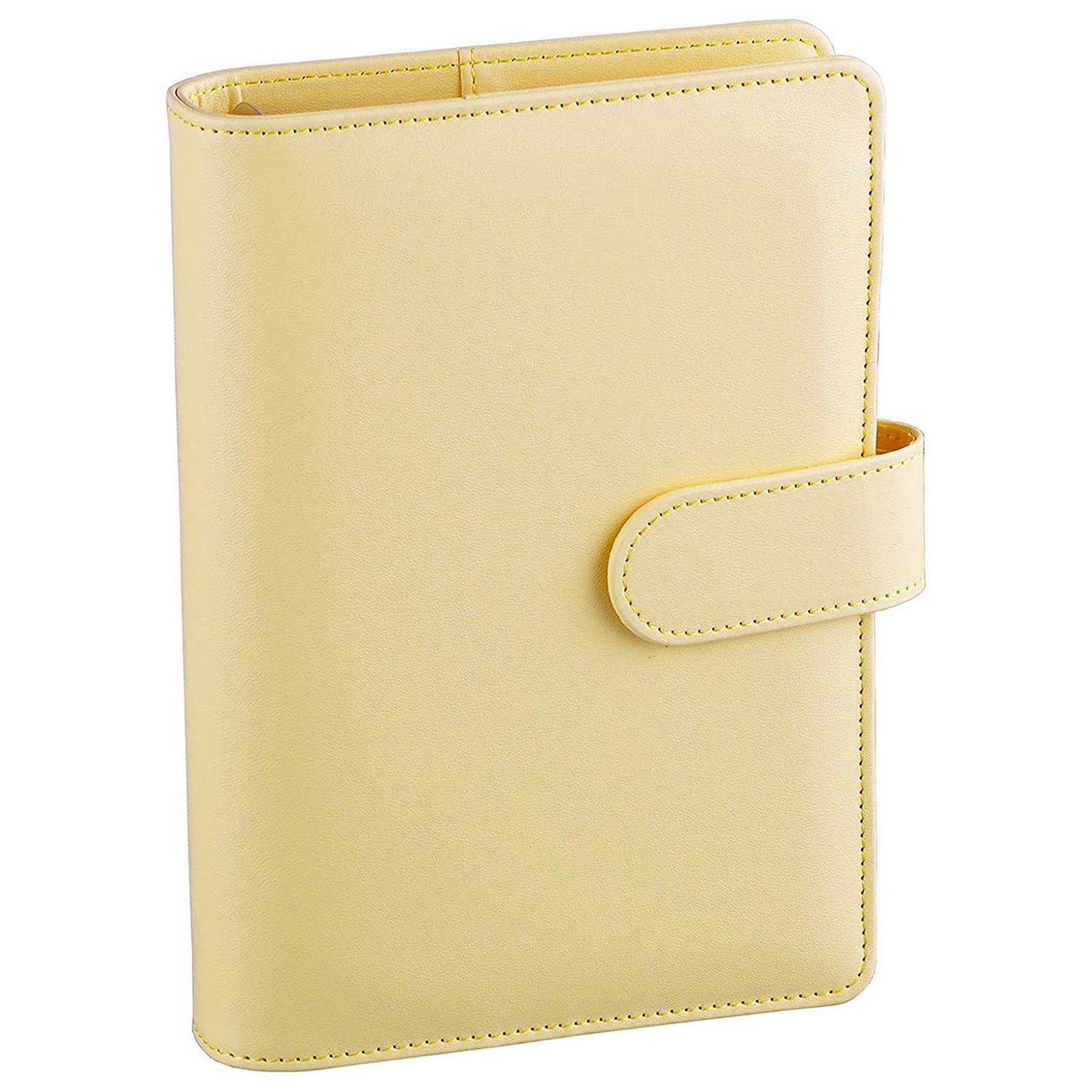 A6 Size 6-Ring PU Leather Notebook Binder Cover Magnetic Closure Planner Journal Binder Shell