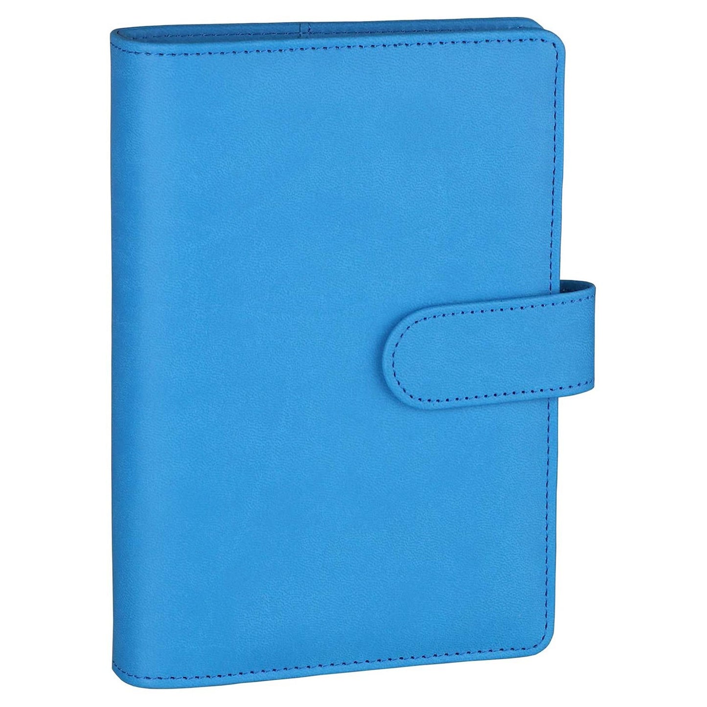 A6 Size 6-Ring PU Leather Notebook Binder Cover Magnetic Closure Planner Journal Binder Shell