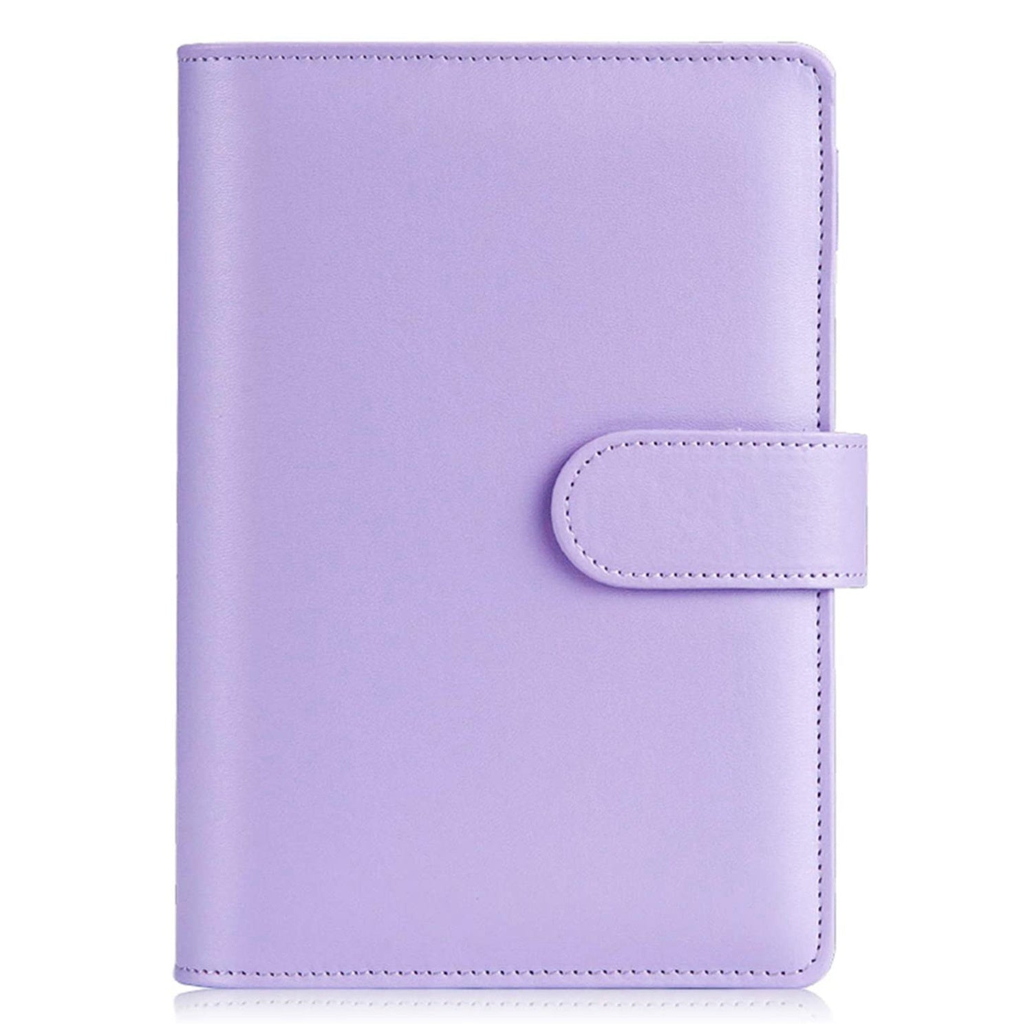 A6 Size 6-Ring PU Leather Notebook Binder Cover Magnetic Closure Planner Journal Binder Shell