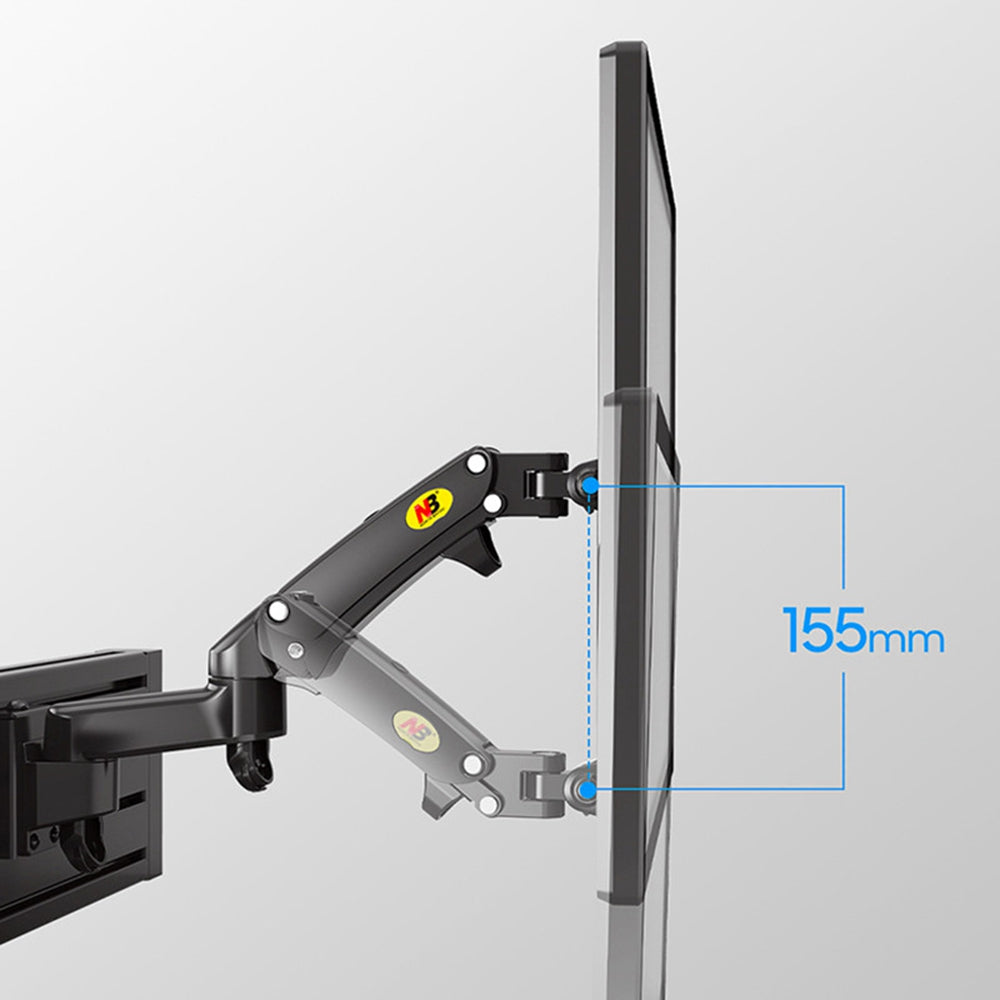 NORTH BAYOU M150 17-27 inch Computer Monitor Holder Screen Wall Mount Adjustable Support Arm Bracket