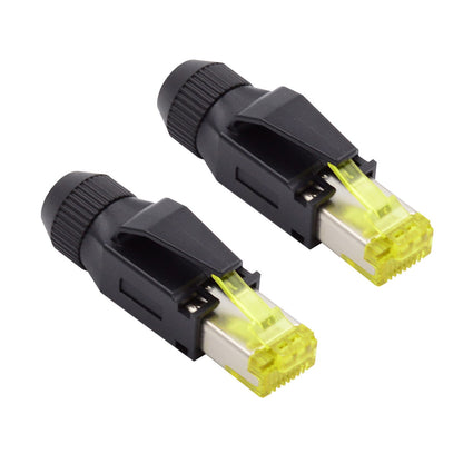 UT-005 2Pcs STP UTP Shielded RJ45 Plug Cat6 RJ45 8P8C Assembly Plug for Industrial Network Ethernet Patch Cord