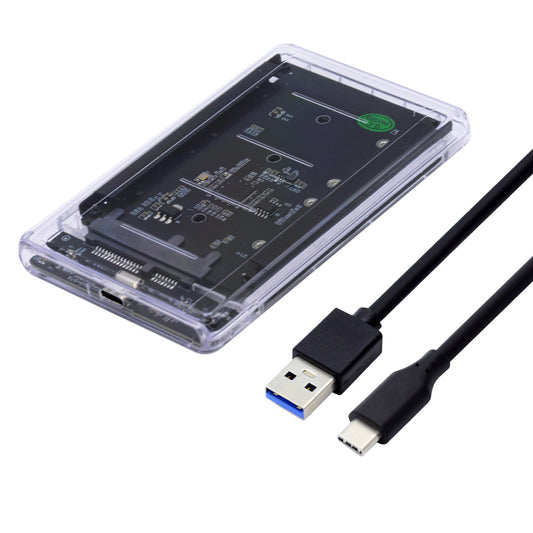 SA-049+UC-079-WH Dual MSATA Mini-SATA SSD Card JOBD Raid0 Span Bridge to USB3.0 Type-C USB-C 2.5-inch SATA Combo Enclosure