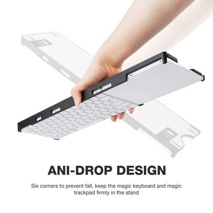 BESTAND For Apple Magic Trackpad 2 / 3  /  Magic Keyboard 2 / 3 Adjustable Bracket Desktop Holder Stand