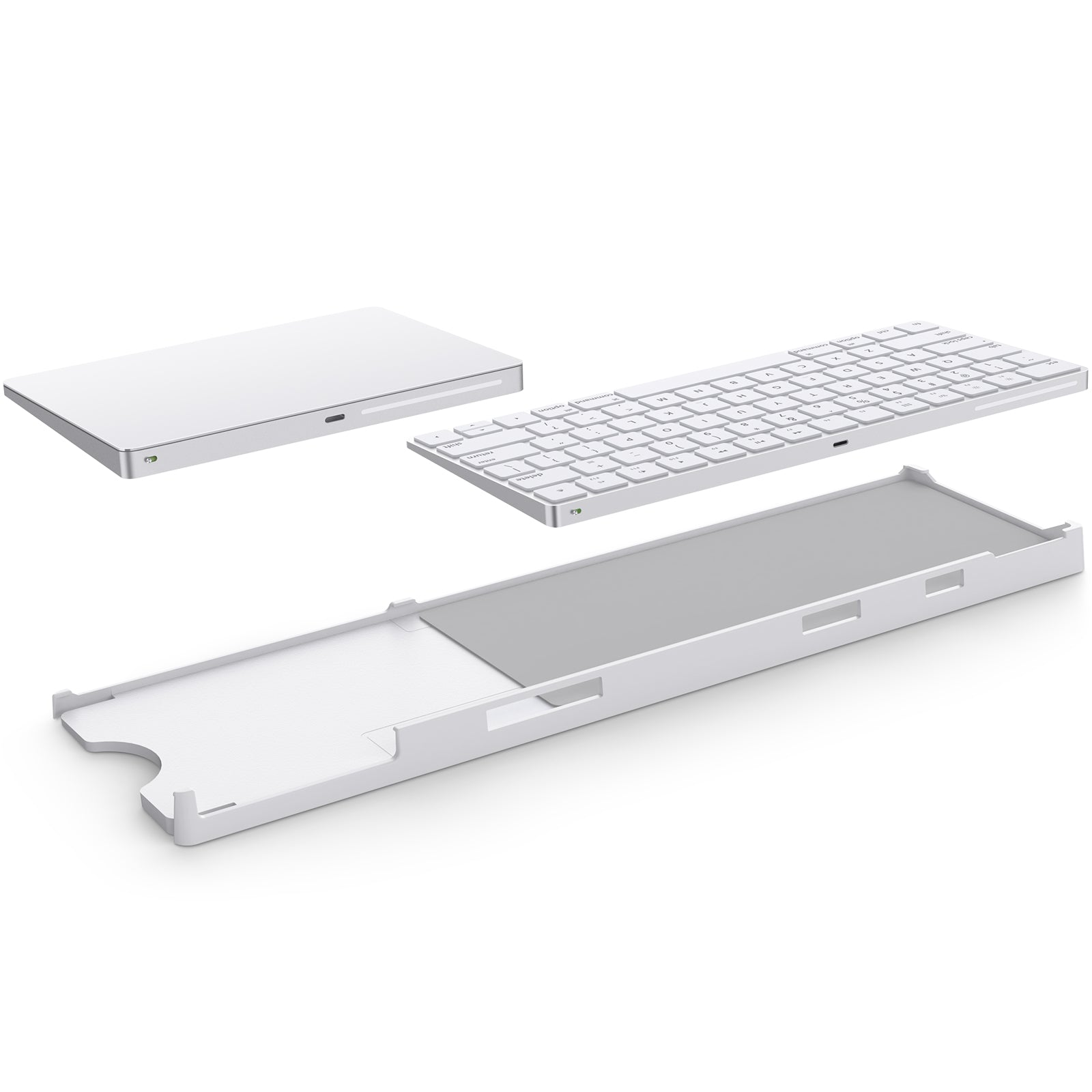 BESTAND For Apple Magic Trackpad 2 / 3  /  Magic Keyboard 2 / 3 Adjustable Bracket Desktop Holder Stand