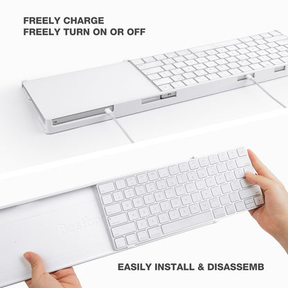 BESTAND For Apple Magic Trackpad 2 / 3  /  Magic Keyboard 2 / 3 Adjustable Bracket Desktop Holder Stand