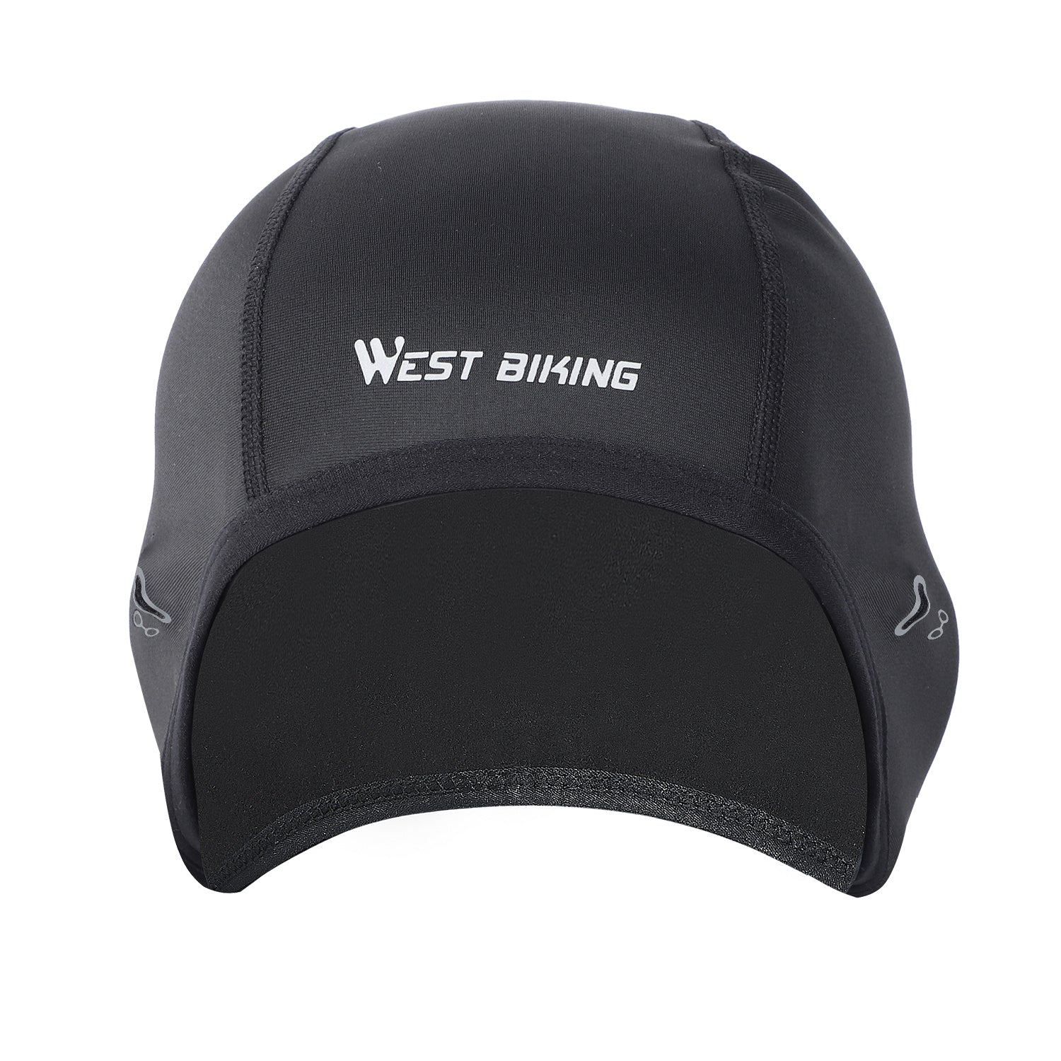 WEST BIKING Winter Fleece Cycling Caps Outdoor Sports Hat Windproof Thermal Headwear [Men]