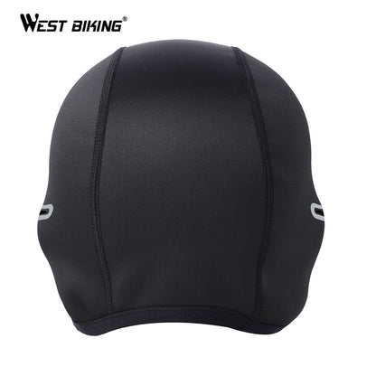 WEST BIKING Winter Fleece Cycling Caps Outdoor Sports Hat Windproof Thermal Headwear [Men]