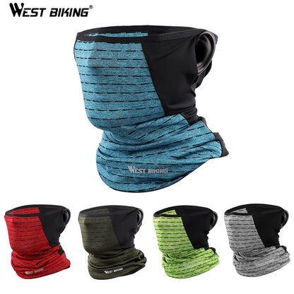 WEST BIKING Unisex Ice Silk Neck Scarf Sunscreen Hiking Earloop Face Mask Tube Head Scarve