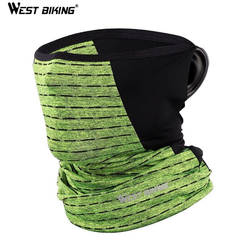 WEST BIKING Unisex Ice Silk Neck Scarf Sunscreen Hiking Earloop Face Mask Tube Head Scarve