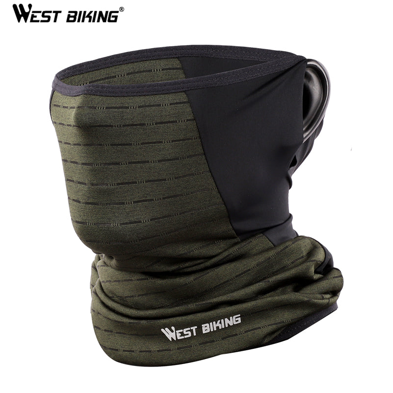 WEST BIKING Unisex Ice Silk Neck Scarf Sunscreen Hiking Earloop Face Mask Tube Head Scarve