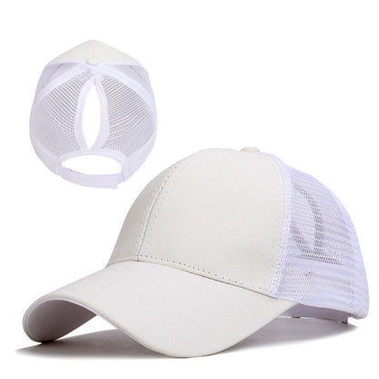 Sequined Design Baseball Cap Casual Hollow Mesh Dad Hat Adjustable Size for Running Workouts and Outdoor Activities